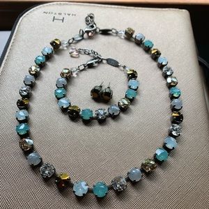 Sabika. Fun sized Choker, bracelet and earrings